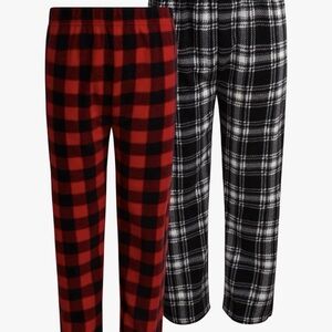 NEW Mad Game Plaid Kids Pajama Bottoms Size 7